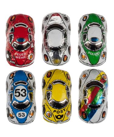 Car set of 6 made from fine milk chocolate 6 x 15g