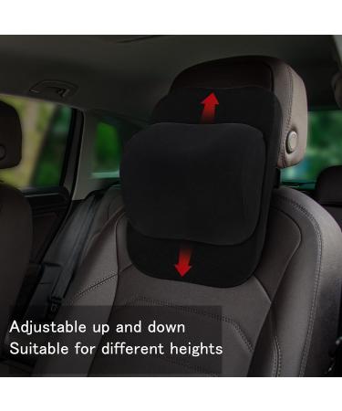 ZATOOTO Adjustable Car Neck Pillow | Memory Foam Headrest for All Heights - Black - Buy Online on GoSupps.com