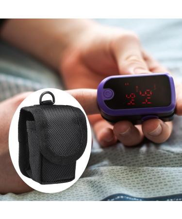 Potruwe Portable Carrier Bag for Fingertips Pulse Oximeter - Durable Organizer Shell 8.5x6.5x4 cm Black - Ideal for Oxygen Sensors - Buy Online on GoSupps.com