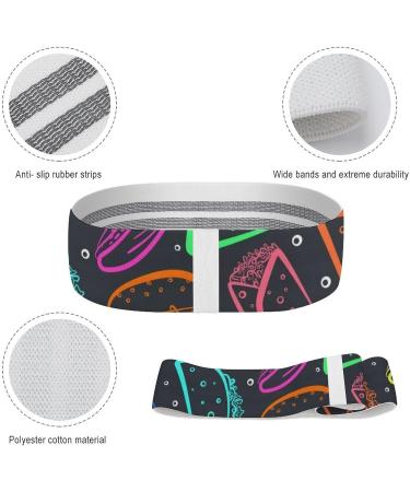 Buy Colour Taco & Burger Yoga Workout Bands | Comfort Legs & Booty Resistance Straps for Physical Therapy - International Shipping Available - Buy Online on GoSupps.com