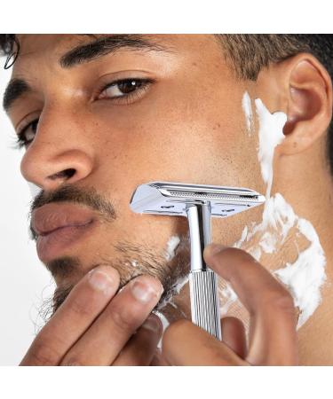 Buy Copper Double Edge Safety Razor | 10 Blades Long Handle Sensitive Skin - International Shipping Available - Buy Online on GoSupps.com