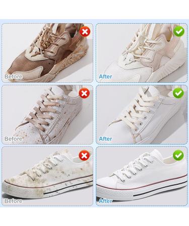 Fychuo White Shoe Cleaning Cream Trainer Cleaner Sneaker Whitener for Trainers Cleaning Products Multi Purpose Cleaner Stain Remover Waterless Cream with Sponge White - Buy Online on GoSupps.com