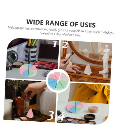 Buy Minkissy 4 Sets Triangular Sponge Puff - Portable Mini Powder Puffs for Flawless Makeup Application | Ideal for Face & Body - Buy Online on GoSupps.com