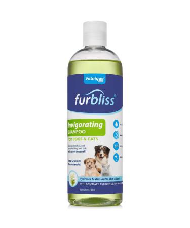 Furbliss Dog Grooming Shampoo for Dogs & Cats with Essential Oil, Leaves No Wet Dog Smell, Bathe and Deodorizes Coat Invigorating Shampoo, 16oz