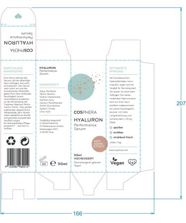 Cosphera Hyaluron Performance Serum 50 ml - Buy Online on GoSupps.com