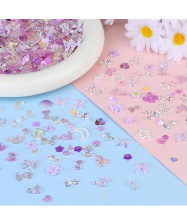 500 Pieces Nail Charms & 3D Decorations - Cute Bear Flower Hearts for Nail Art & DIY Cell Phone Case - Buy Online on GoSupps.com