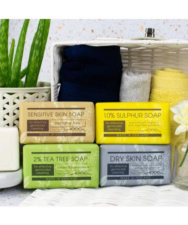 Buy The English Soap Company Take Care 2% Tea Tree Soap Bar - Luxury Moisturising & Soothing 190g for Hands & Body - International Shipping Available - Buy Online on GoSupps.com