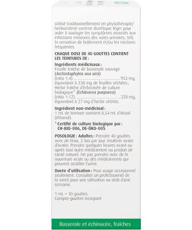 A.Vogel Bladder Formula | Mild Diuretic for Urinary Tract Irritations | Fresh Organic Extract of Uva-ursi (Bearberry) and Echinacea purpurea | Releievs Burning Sensation and Frequent Urination | Sugar Lactose and Gluten Free | Vegan and Cruelty-free | 50  - Buy Online on GoSupps.com