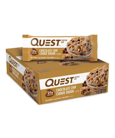Quest Protein Bar Chocolate Chip Cookie Dough 2.12 Ounce