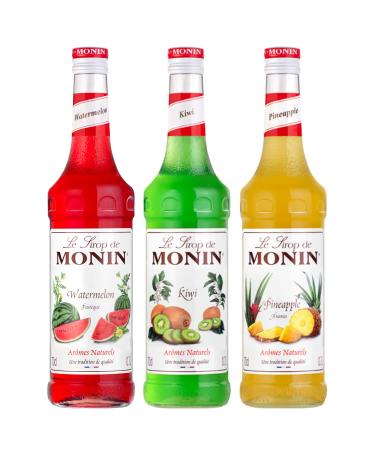 Set of exotic syrups - 3x70cL Watermelon, Kiwi, Pineapple