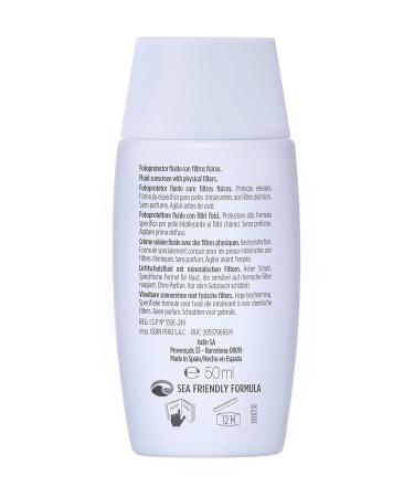 ISDIN Fotoprotector Fusion Fluid Mineral SPF 50 - 100% Mineral Sunscreen for Sensitive Skin | 50ml International Shipping - Buy Online on GoSupps.com