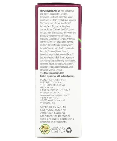 Avalon Organic Botanicals Wrinkle Defense Serum | CoQ10 Enzyme | Anti-Aging Skincare | 0.55 oz | International Shipping Available - Buy Online on GoSupps.com