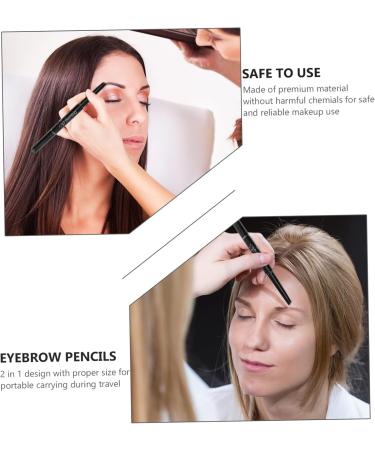 FOMIYES Makeup Eyebrow Pencils Eyebrow Pencil Brush Rotate Eyebrow Pencils Chocolate Double Head To Rotate 1 count (Pack of 1) Chocolate - Buy Online on GoSupps.com