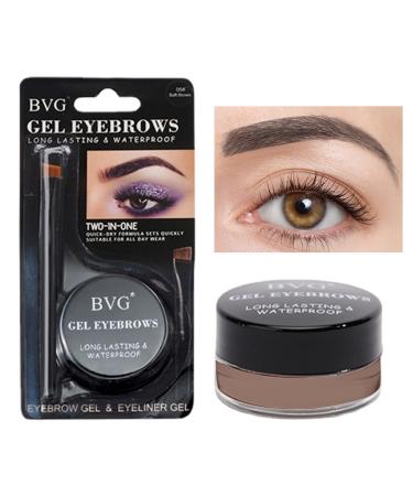 Eyebrow Trimming Kit | Eyebrow Paint Kit Colored Brow Gel Long Lasting Waterproof Brow Cream Brow Tool with Eyebrow Brush Eyebrow Tinting Kit 07