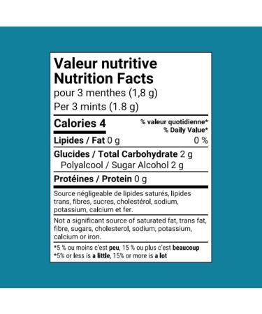 Mintha | Breath Freshening Mints | Sugar-Free | Bulk - 454 g. | Resealable Bag with Tube | 15 tube refills | Eco-Responsible - Buy Online on GoSupps.com