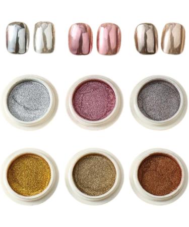 Poudre de paillettes ongles kit de poudre ongles chrom Paillettes Femmes Fingernail Pigment - Poudre de peinture ongles chatoyante pour le festival les rencontres le maquillage l'Halloween 01 UN - Buy Online on GoSupps.com