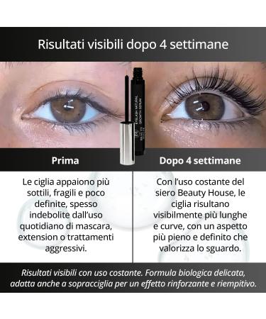 Beauty House Eyelash Serum 3.5 ml Natural Growth Serum for Longer Fuller and Shinier Eyelashes Lightweight Fast-Absorbing Formula - Buy Online on GoSupps.com