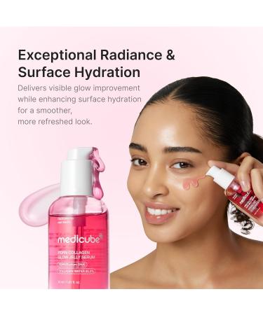 medicube PDRN Pink Collagen Glow Jelly Serum | Lightweight Water-Jelly For Plump & Supple Skin | Radiance & Elasticity Care with PDRN Collagen Niacinamide | Korean Skin Care 1.01 fl.oz - Buy Online on GoSupps.com