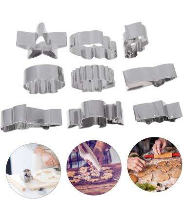 PRETYZOOM 9pcs Silver Molds Mold Supplies Stainless Ocean Steel Biscuit Lovely Tools Themed for Lover Marine - Buy Online on GoSupps.com