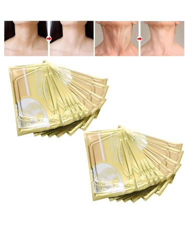 HURRISE Neck Anti Wrinkle Mask - 10 Collagen Firming Masks for Neck Wrinkles Treatment - White - Buy Online on GoSupps.com