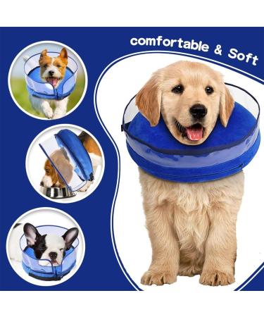 2-in-1 Inflatable Dog Collar for Recovery | Small Dog Recovery Collars - Protect Wounds & Operated Pets - Buy Online on GoSupps.com