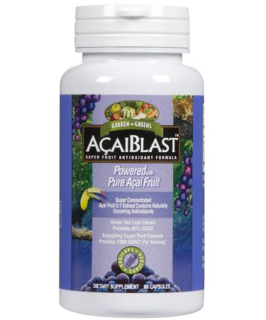 Garden Greens AcaiBlast Super Fruit Antioxidant Formula - 60 Capsules