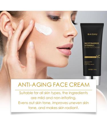 Nicotinamide & Vitamin C Face Cream - Hydrating Moisturizer & Makeup Cream (2 Pcs) - Brightening Smooth Skin Formula - International Shipping Available - Buy Online on GoSupps.com