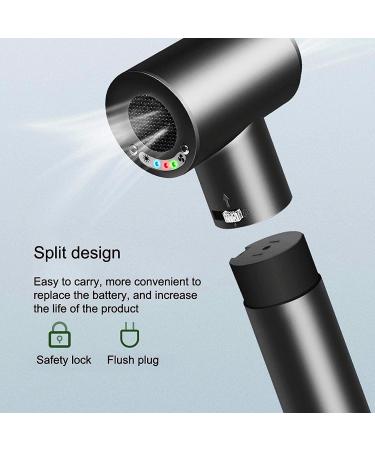 Cordless Travel Hair Dryer Rechargeable Lightweight Hair Dryer Portable Hair Dryer 12 Mode Cold Hot Air Setting Blow Dryer for Painting Women Kids Outdoor Camping Beaches - Buy Online on GoSupps.com