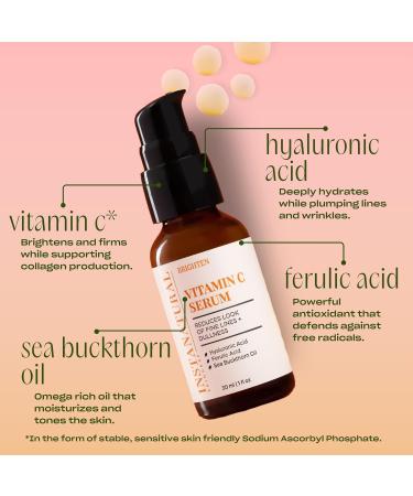 InstaNatural Vitamin C Moisturizer Serum & Cleanser Bundle - Buy Online on GoSupps.com