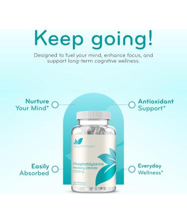 Phosphatidylserine Nootropics Brain Support Supplement - Advanced Memory Supplement for Brain Function Support with DMAE Gotu Kola and Ginkgo Biloba - Non-GMO Vegan & Made in The US (60+ Servings) - Buy Online on GoSupps.com
