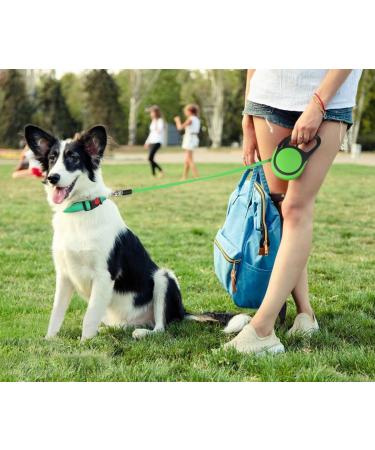 Taglory 5m Dog Leash for Medium & Large Dogs - Durable Roller Linen Anti-Slip Handle Safe Brake System - Ideal for Dogs Up to 45kg - Green - Buy Online on GoSupps.com