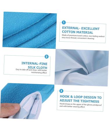 Mitaines Et Couvre-pieds En Coton Isolant Pour Bain De Paraffine Taille Unique Bleu Fonc Pour Soin Mains Et Pieds Spa Professionnel Domicile - Buy Online on GoSupps.com