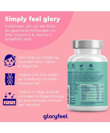 Premium Marine Collagen with Coenzyme Q10 & Hyaluronic Acid - 60 High-Dose Capsules | Zinc Magnesium Vitamins B12 D3 A & C - Laboratory Tested in Germany - Buy Online on GoSupps.com