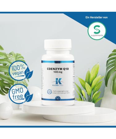 Klean Labs Coenzyme Q10 100mg - Vegan Non-GMO 60 Capsules - Pure & Potent Supplement - Buy Online on GoSupps.com