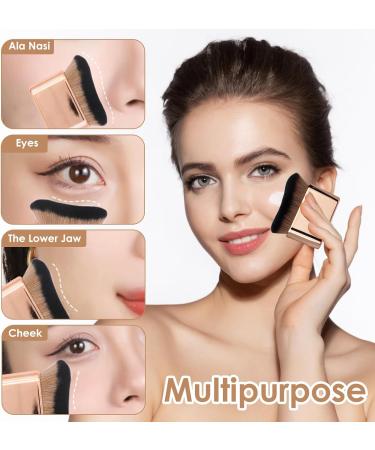 Foundation Makeup Brush Perfect for Liquid Cream Powder Blending Stippling Bronzer Contour Brush with High-Density Synthetic Bristles Electroplate Handle Travel Easy to Carry - Buy Online on GoSupps.com