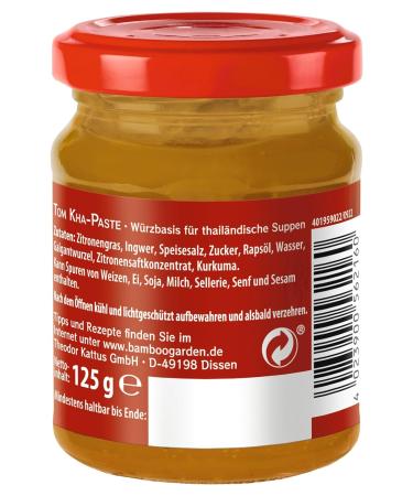 Bamboo Garden Tom Kha Soup Paste Authentic Thai Soup Base with Ginger & Lemongrass | 125g (Makes 1.5L) International Shipping Available - Buy Online on GoSupps.com