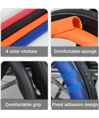 WhBeoy Wheelchair Push Rim Covers (20-24inch / 1pair) Rear Wheel Sports Wheelchair Cover Easy Installation Hand/Comfortable for Four Seasons 24/22inch A 24/22inch A - Buy Online on GoSupps.com