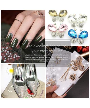 Nail Rhinestones 1728pcs Clear Diamond Beads for Nails Art - YGDZ Nail Gems Crystal Stones - 288pcs of Each Size SS3 4 5 6 8 10 - Perfect for Nail Art Crafts - Buy Online on GoSupps.com