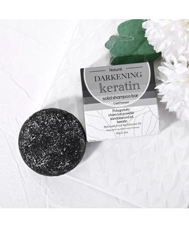 Hair Darkening Shampoo Bar Soap | Repairing Shampoo Soap for Fine & White Hair - Hair Cleaning Supplies Soap with Gentle Ingredients for Jingan - Buy Online on GoSupps.com