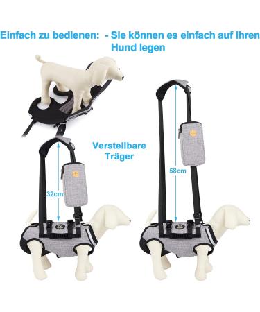 Ownpets Adjustable Waterproof Lifting Dishes for Large Dogs - XXL Carrying Aid with Shoulder Strap Soft & Durable - Buy Online on GoSupps.com