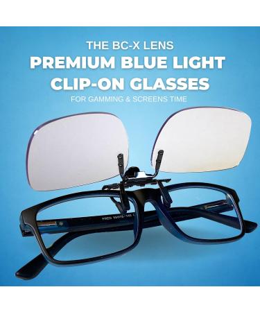 Blue Light Blocking Clip-On Glasses | Flip-Up Eye Protection for Gaming & Screen Use - Buy Online on GoSupps.com