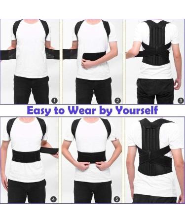 Back Support Back Brace Lumbar Support Full Back Support Belt Posture Corrector Waist Support Lower Back Brace Breathable Back Support Belt(Small) Small Black - Buy Online on GoSupps.com