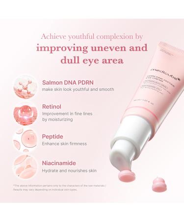 Medicube Salmon DNA PDRN Pink Peptide Eye Serum 1.01 fl.oz S rum yeux avec Niacinamide & R tinol pur Pour rides fines & teint irr gulier Salmon PDRN - Buy Online on GoSupps.com