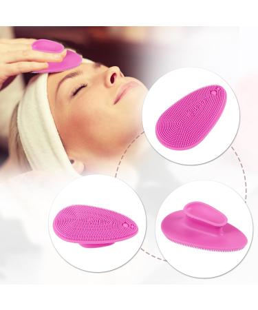 VOCOSTE Silicone Face Scrubber Exfoliator - Soft Cleansing Brush & Facial Wash Tool in Rose Red | Perfect for Gentle Exfoliation - Buy Online on GoSupps.com