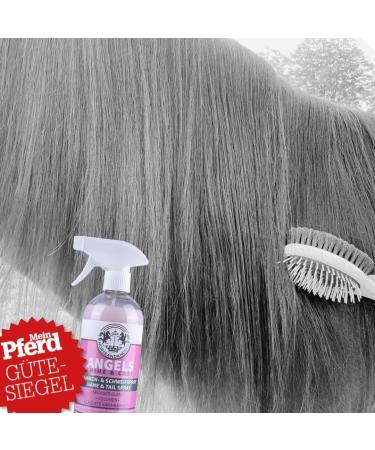 Horseandangel Mane & Tail Spray for Horses - Fragrance Gloss Spray for Volume & Easy Combing - Almond Flower Scent - 2000ml Horse Care Accessories - Buy Online on GoSupps.com