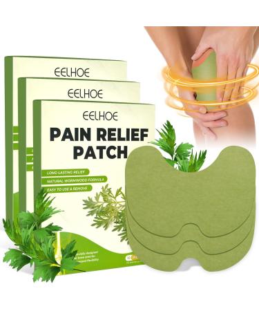 Knee Pain Patches Wellness Pain Relief Patches 30Pcs Knee Relief Patches kit Wormwood Arthritis Pain Relief Patch Long Lasting Warming Plaster Pads for Knee Neck Shoulder Muscle Soreness