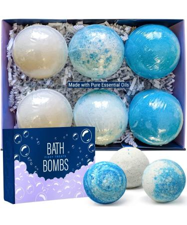 MAJESTIC PURE Bath Bombs Set of 6 - USA Made Fizzies with 100% Pure Essential Oils, Coconut Oil & Shea Butter for Luxury Bubble Bath & Spa Experience - Perfect Birthday & Mother's Day Gifts - Buy Online on GoSupps.com