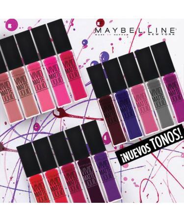 Maybelline Vivid Matte Lip Color - 05 Nude Flush | Long-Lasting Formula - Buy Online on GoSupps.com