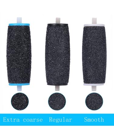 Amope Pedi Perfect Roller Refill Heads - 4 Extra Coarse, 3 Regular Coarse, 3 Gentle Smooth - Compatible with Electronic Callus Remover - 10 Pack - Buy Online on GoSupps.com