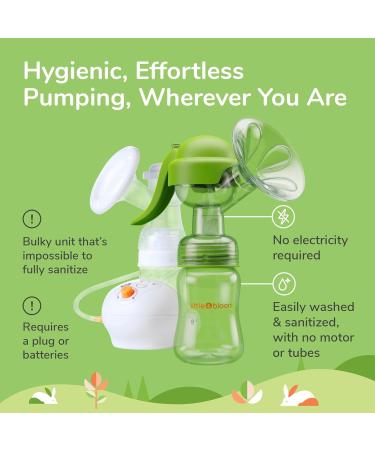 Silicone Breast Pump Manual 5oz | Hands-Free & Portable | BPA-Free Travel Pump for Breastfeeding - Buy Online on GoSupps.com